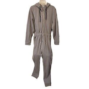We Wore What Jumpsuit Coveralls Leisuresuit Jogger Hoodie Grey L